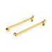 Roller Arm Fanlight Stay - 150mm Length - Polished Brass - Pair