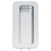 Exel Rectangular Flush Recessed Sliding Door Cabinet Pull Handle - 110 x 56mm - Satin Chrome