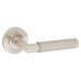 Burlington BUR40 Satin Nickel Knurled Door Handles on Round Knurled Rose - Piccadilly Range 