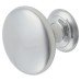 Crofts & Assinder Monmouth Round Cabinet Knob - 32mm Diameter - Polished Chrome