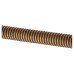 Exel Crewe 10mm Reeded D-Bar Cabinet Pull Handle - 224mm Centres - Antique Brass