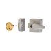 ERA Replacement Nightlatch - 40mm Backset - Satin Chrome Case/Polished Brass Cylinder