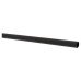Exel Stair Rod with Fluted Finials - 900mm Length - Matt Black