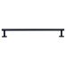 Exel Essential Round Towel Rail - 600 x 80 x 50mm - Matt Black