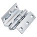 Cranked Ball Bearing Storm Proof Casement Window/Door Hinge - 75 x 3mm - Polished Chrome - Pair