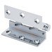 Cranked Ball Bearing Storm Proof Casement Window/Door Hinge - 75 x 3mm - Polished Chrome - Pair