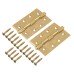 Eclipse Ball Bearing Grade 7 Butt Fire Door Hinge - 102 x 67 x 2mm - Satin Brass - Pair