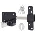 GateMate Locking Long Throw Gate Lock - 70mm Gate Thickness - Euro Thumbturn Cylinder - 316 Stainless Steel 