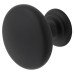 Crofts & Assinder Monmouth Round Cabinet Knob - 38mm Diameter - Matt Black