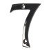 Exel 76mm Screw Fix Door Numeral - 7 - Black Nickel