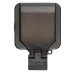 Knightsbridge 13A IP66 1 Gang Switched Outdoor Weatherproof Socket with Neon - Black