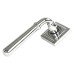 From The Anvil Polished Stainless Steel Door Handles on Square Rose - Newbury Range 