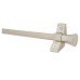 Exel Stair Rod with Fluted Finials - 900mm Length - Satin Nickel