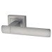Exel Satin Chrome Door Handles on Square Rose - Essence Range 