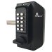 BL3030 External Marine Grade Easicode Pro Back to Back Mini Push Button Gate Code Lock - Black