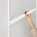 elfa Top Track System - Click In Shelf Bracket - 500mm Length - White