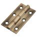 Solid Drawn Butt Cabinet Hinge - 50 x 28 x 1.45mm - Antique Brass - Pair Solid Drawn Butt Cabinet Hinge - 50 x 28 x 1.45mm - Antique Brass - Pair