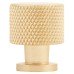 Hampstead Romsey Knurled Round Cabinet Knob - 19mm Diameter - Satin Brass