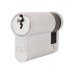 Exel 5 Pin 51mm Euro Single Cylinder - 40 + 11mm - Polished Nickel - Keyed to Differ