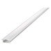 Integral LED Recessed Profile with Frosted Diffuser for LED Strip Light - 1000mm - Aluminium