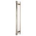 Frelan Hoxton Sturt Cabinet Handle on Fanshaw Backplate - 224mm Centres - Polished Nickel