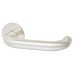 Jigtech Polished Stainless Steel Door Handles on Round Slim Rose - Schema Kurvig Range 