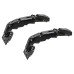 Blum CLIP Top Zero Protrusion Soft Close Cabinet Hinge - 155° - Sprung - Overlay - Black Onyx - Pair