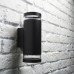 Exel Outdoor Up & Down Wall Light - IP54 - Black