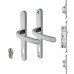 3 Point Multipoint Lock Kit and Handle - 2 Hook - 35mm Backset - 92mm c/c - Bright Chrome