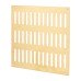 Hampstead Plain Slotted Vent - 242 x 242mm - 13500mm² Free Air Flow - Polished Brass