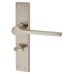 Exel Satin Nickel Bathroom Door Handle - Farley Range - 200 x 42mm
