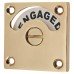 London Washroom Indicator Bolt - Polished Brass