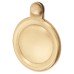 Hampstead Victorian Covered Escutcheon - 32mm Diameter - Keyhole - Polished Brass