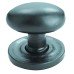 Olde Forge Oval Cabinet Knob - 37 x 35mm - Antique Black Iron