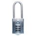 Squire Vulcan Combination Long Shackle Padlock - 50mm Body - 63 x 22.6mm Shackle - Blue
