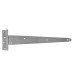 Medium Duty Gate/Door Tee Hinge - 250 x 90mm - Zinc Plated - Pair