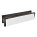 Norsound Intumescent Economy Letter Plate - Fire Rated - 304 x 70mm - Polished Chrome Cover