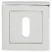 Exel Square Escutcheon - 52 x 52mm- Keyhole - Polished Chrome Exel Square Escutcheon - 52 x 52mm- Keyhole - Polished Chrome