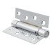 Adjustable Self Closing Fire Door Spring Hinge - 102 x 76 x 3mm - Polished Chrome - Pack of 3