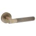 Serozzetta by Carlisle Brass Lagos Knurled Latch Door Handle on Rose Ultimate Kit - Antique Brass
