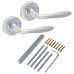 Heritage Brass by M Marcus Polished Chrome Door Handles on Round Rose - Sutton Range 