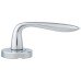 Heritage Brass by M Marcus Polished Chrome Door Handles on Round Rose - Sutton Range 