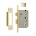 ERA Bathroom Lock - 64mm Case - 44mm Backset - Polished Brass