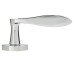 Jigtech Polished Chrome Door Handles on Round Rose - Vecta Range 