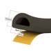 Stormguard Self-Adhesive EPDM 'D' Seal - 5m Length - Brown 