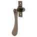 Hampstead Victorian Mortice & Hook Plate Casement Window Fastener - Reversible - Black Nickel
