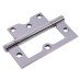 Ball Bearing Flush Door Hinge - 100 x 72 x 2.5mm - Polished Chrome - Pair