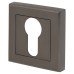 Exel Square Escutcheon - 52 x 52mm- Euro - Gun Metal
