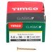 TIMCO Classic Pozi Countersunk Wood Screws - 3.0 x 30mm - Yellow Zinc - Pack of 200