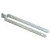 Heavy Duty Adjustable Field Gate Hinge Set On Plates - 600 x 85mm - Galvanised